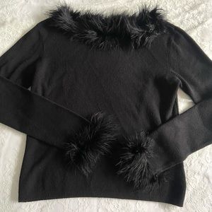 Lovely velour trim top